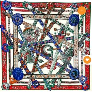 HERMÉS Le Songe De La Licorne Silk Scarf